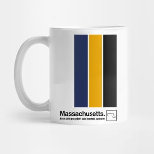 Massachusetts // Original Minimalist Artwork Poster Design Mug